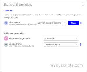 Share Default Calendars in Microsoft Outlook