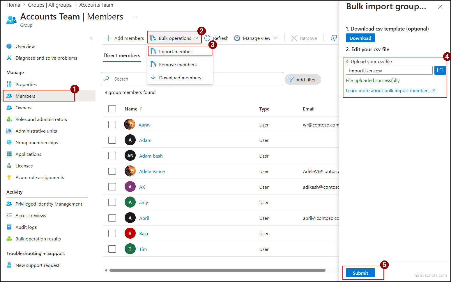 Bulk Manage Group Members in Microsoft Entra ID