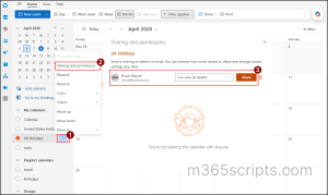 sharing-permissions-and-user-in-outlook