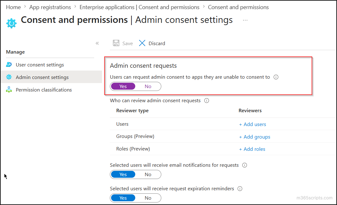 Difference Between User App Registrations and Consent