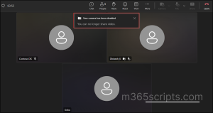 End User Experience When Attending Meeting with Cusotm Template