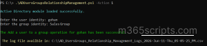 Add a User to a Specific Active Directory Group 