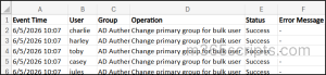 Change the Primary Group for Multiple Users