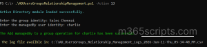 Assign Manager to an Active Directory Group 