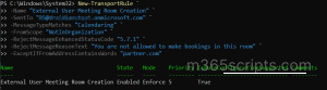 Allow Only Approved External Domains to Book Meeting Rooms