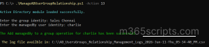 Assign Manager to an AD Group