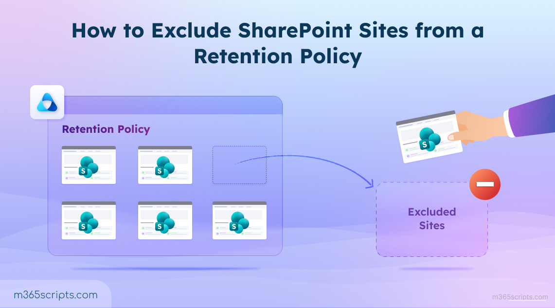 How to Exclude SharePoint Sites from a Retention Policy