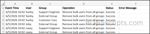 Remove Bulk Users from All Groups