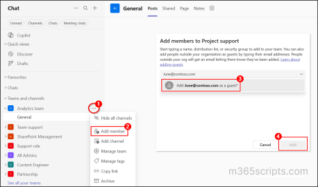 Team Mobile Add Script Different Ways to Add Guests to a Team in Microsoft Teams