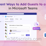Different Ways to Add Guests to a Team in Microsoft Teams