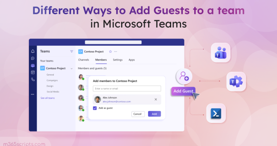 Different Ways to Add Guests to a Team in Microsoft Teams