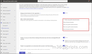 How to configure external access in Microsoft 365