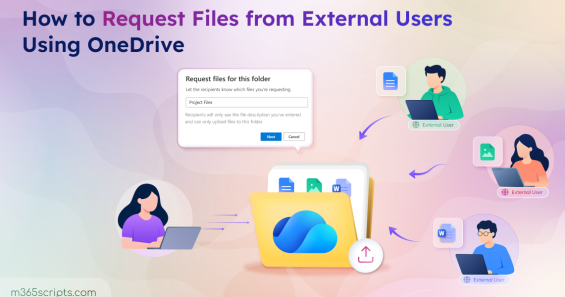 How to Request Files from External Users Using OneDrive
