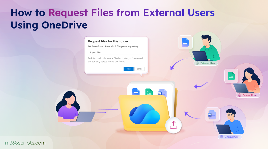 How to Request Files from External Users Using OneDrive